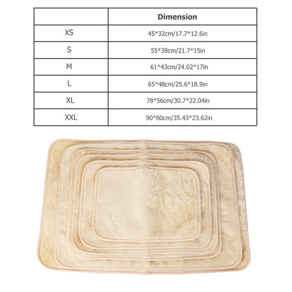 Dog Pet Bed for large dogs Cat Blanket Dog Mat Warm Faux Fur Plush Small Medium Dog Bed for Pet Cat Mat Dogs Cushion Bed BD0010