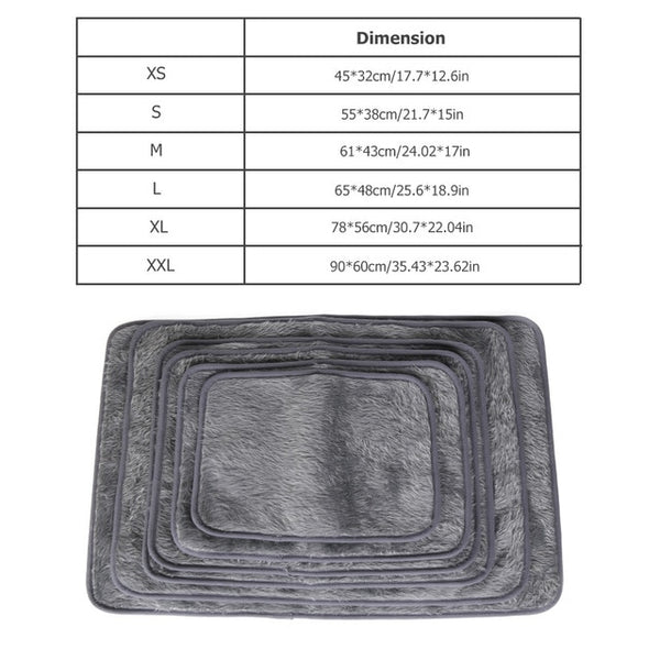 Dog Pet Bed for large dogs Cat Blanket Dog Mat Warm Faux Fur Plush Small Medium Dog Bed for Pet Cat Mat Dogs Cushion Bed BD0010