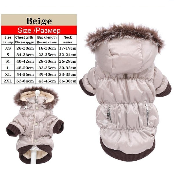 Various Luxury Winter Dog Coat Warm Princess Pet Dog Dress Coat Pet Overalls Winter Dog Clothes Clothing for Dogs Small Pet