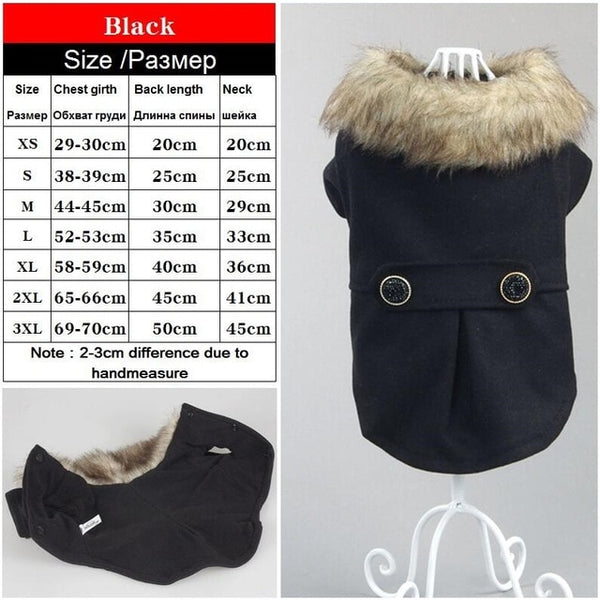 Various Luxury Winter Dog Coat Warm Princess Pet Dog Dress Coat Pet Overalls Winter Dog Clothes Clothing for Dogs Small Pet