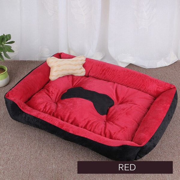 Dog Bed Mat Kennel Soft Dog Puppy Pet Supplies Nest For Small Medium Dogs Winter Warm Plush Bed House Waterproof Cloth Pet Beds