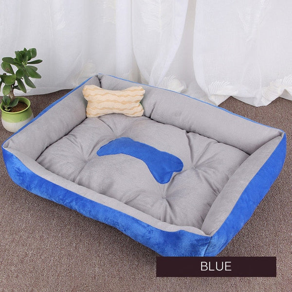 Dog Bed Mat Kennel Soft Dog Puppy Pet Supplies Nest For Small Medium Dogs Winter Warm Plush Bed House Waterproof Cloth Pet Beds