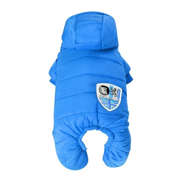 Pet Dog Thickening Cotton Hooded Jumpsuit Coat Puppy Winter Pets Clothes Pet Warm Down Jacket For Dogs Chihuahua French Bulldog