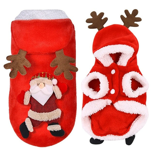Christmas Dog Clothes Warm Winter Samll Dog Jacket Halloween Costume Puppy Pet Dog Coat Yorkies Chihuahua Clothing Outfit