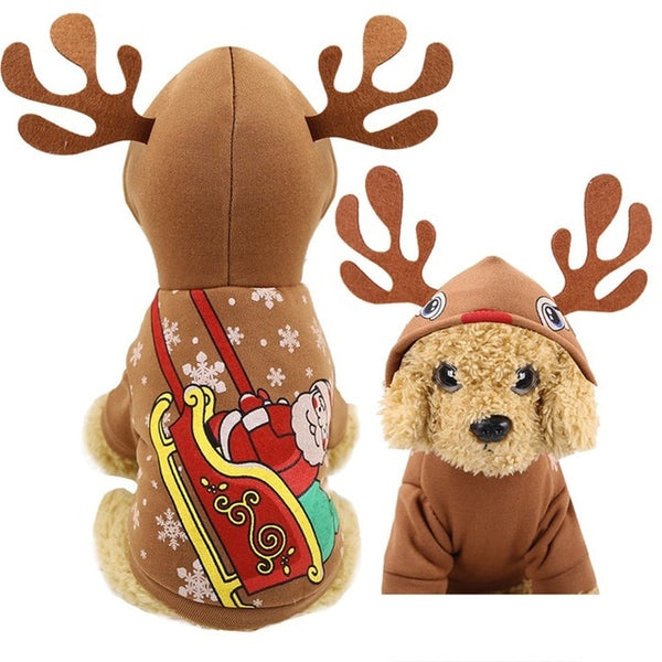 Christmas Dog Clothes Warm Winter Samll Dog Jacket Halloween Costume Puppy Pet Dog Coat Yorkies Chihuahua Clothing Outfit
