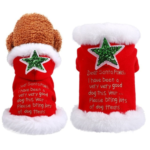 Christmas Dog Clothes Warm Winter Samll Dog Jacket Halloween Costume Puppy Pet Dog Coat Yorkies Chihuahua Clothing Outfit