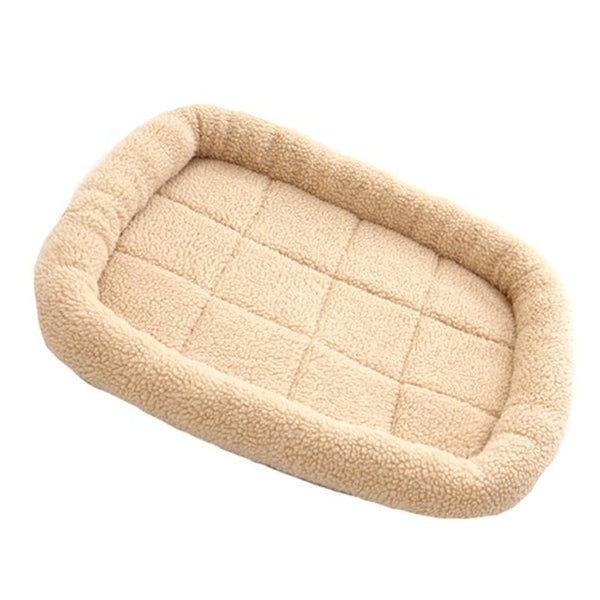 Dog Cat Bed Plush Warm Anti-Slip Washable Soft Mattress Kennel Pads Pet Supplies