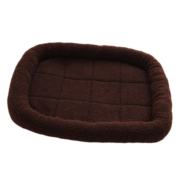 Dog Cat Bed Plush Warm Anti-Slip Washable Soft Mattress Kennel Pads Pet Supplies