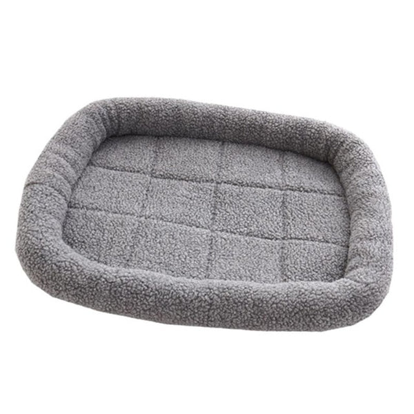 Dog Cat Bed Plush Warm Anti-Slip Washable Soft Mattress Kennel Pads Pet Supplies