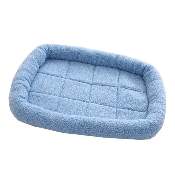 Dog Cat Bed Plush Warm Anti-Slip Washable Soft Mattress Kennel Pads Pet Supplies