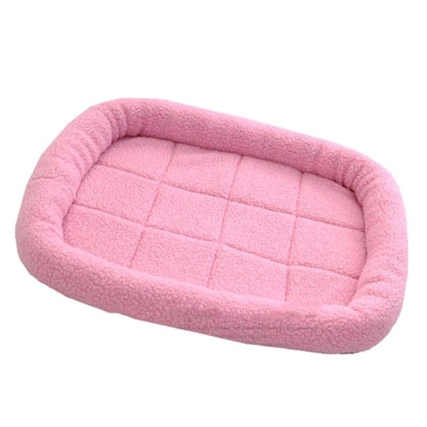 Dog Cat Bed Plush Warm Anti-Slip Washable Soft Mattress Kennel Pads Pet Supplies