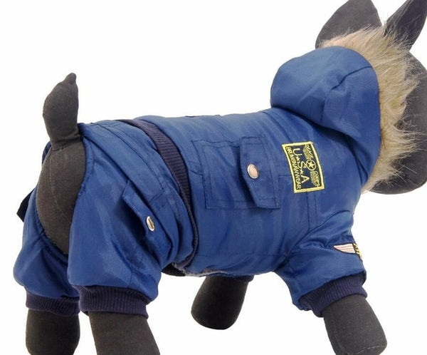 Large Dog Warm Clothes Winter Clothing Pet Dog Jumpsuit Warm Big Dog Track Suit Puppy Hooded Jacket Coat Product XL-5XL