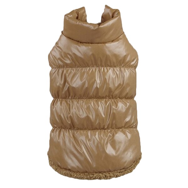 XS-XXXL Winter Dogs Pet Cat Padded Vest Coat Puppy Warm Down Fleece + Polyester Jackets Clothes