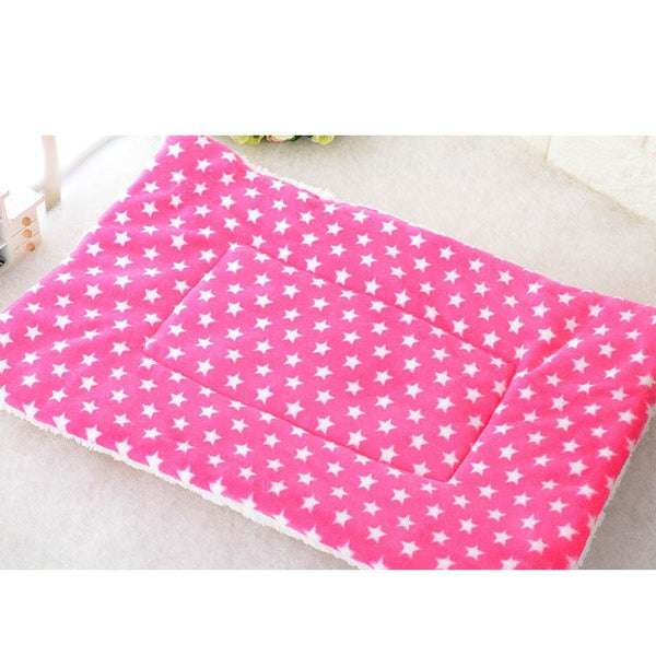 Winter Pet Dog Warm Soft Cushion Print Flannel Cotton Mattress Cats Dogs Mat Puppy Blanket Bed Pads